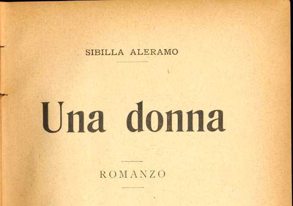 una donna sibilla aleramo